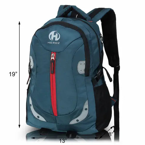 15.6 inch laptop backpack lightweight 28L travel office bag blue