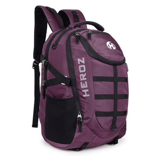 HEROZ Wild SLR/DSLR Camera Backpacks with Anti Theft Laptop Compartment upto 17-inch Tripod Holder|Suitable for 18-135/70-200/85-F1 8 Lenses Battery Charger Card Slot (Purple)
