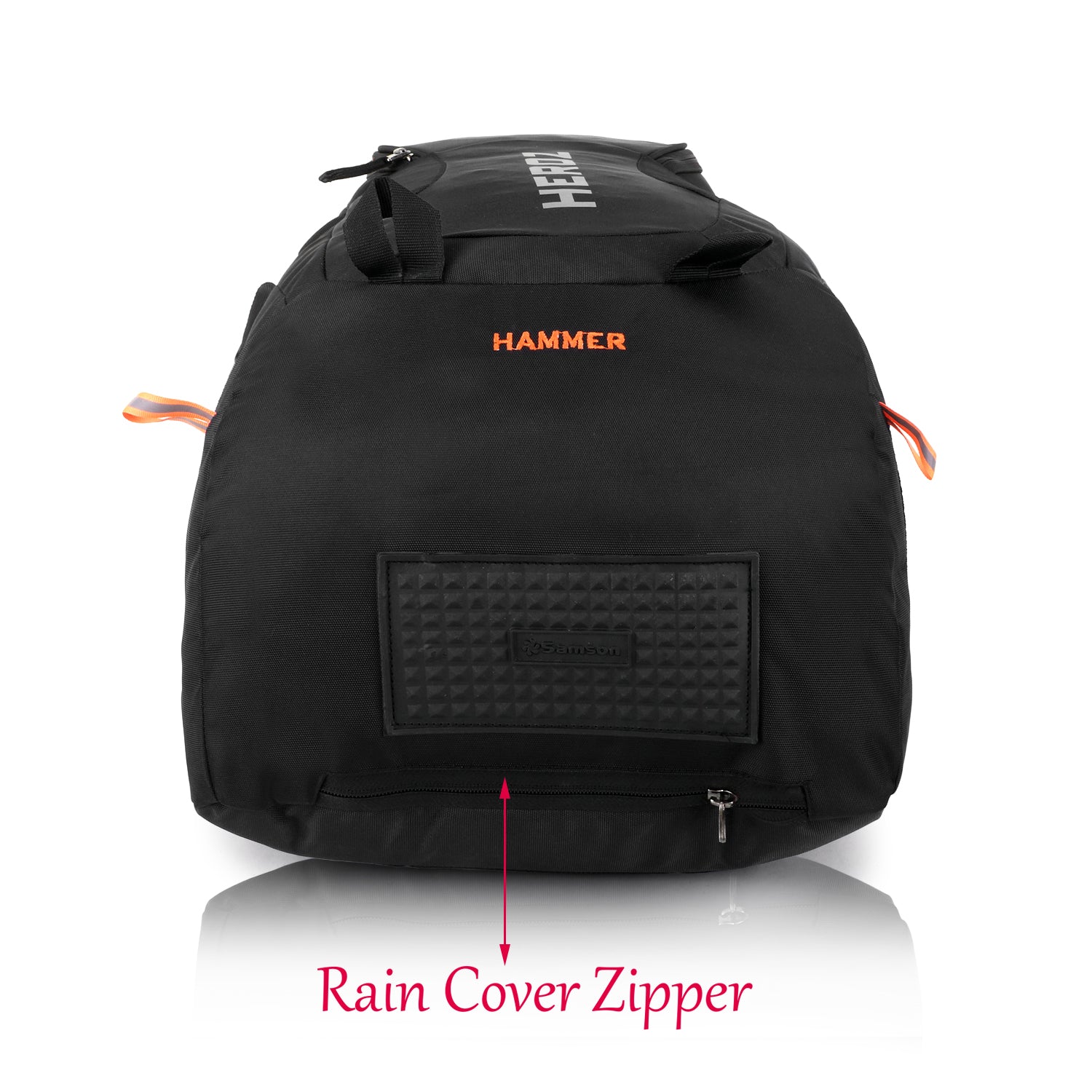 HEROZ Hammer Unisex Nylon 35 L Travel Laptop Backpack, Water Resistant, Slim & Durable, Fits up to 17.3 Inch Laptop (Black) - HEROZ