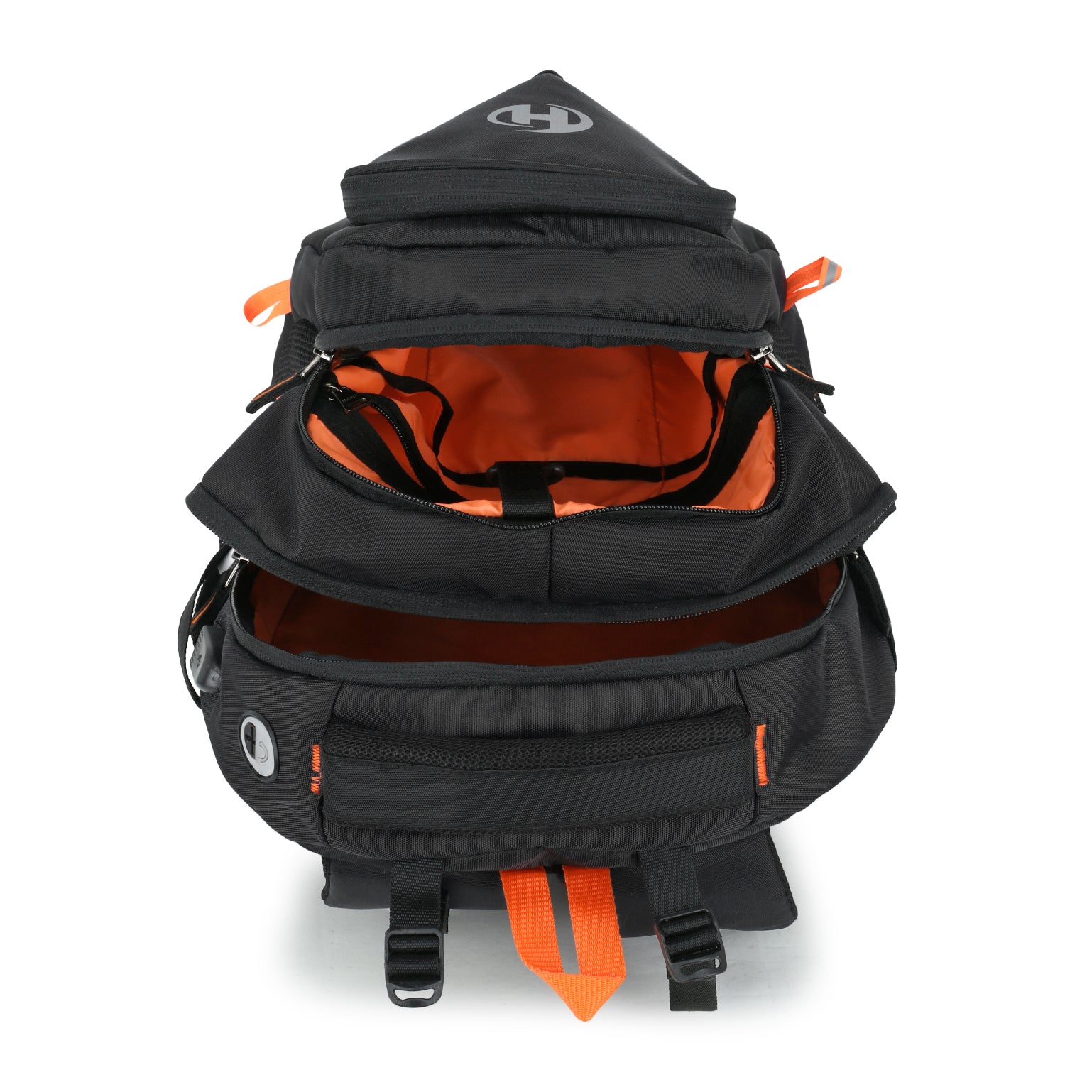 HEROZ Hammer Unisex Nylon 35 L Travel Laptop Backpack, Water Resistant, Slim & Durable, Fits up to 17.3 Inch Laptop (Black) - HEROZ