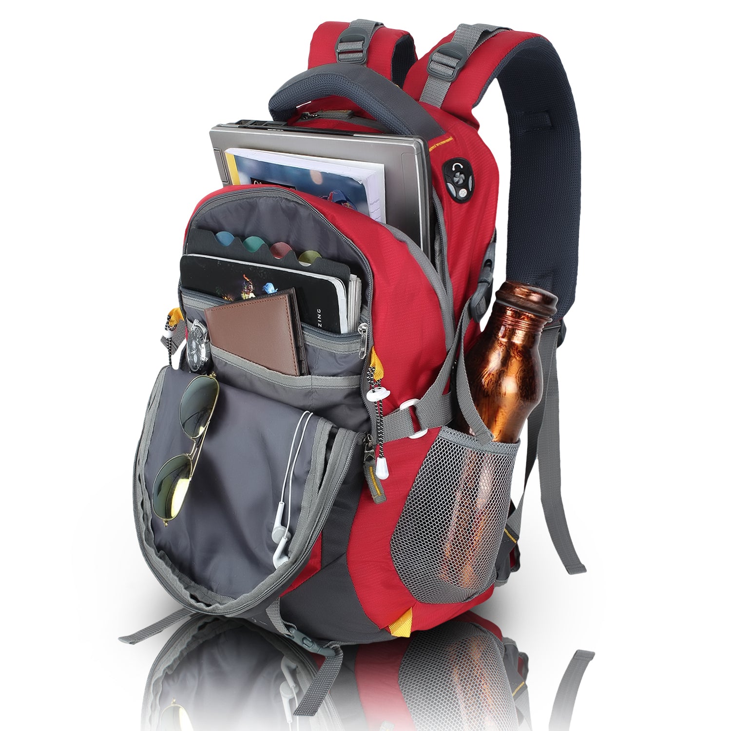 Large capacity travel laptop backpack fits 17.3 inch laptop HEROZ Hammer