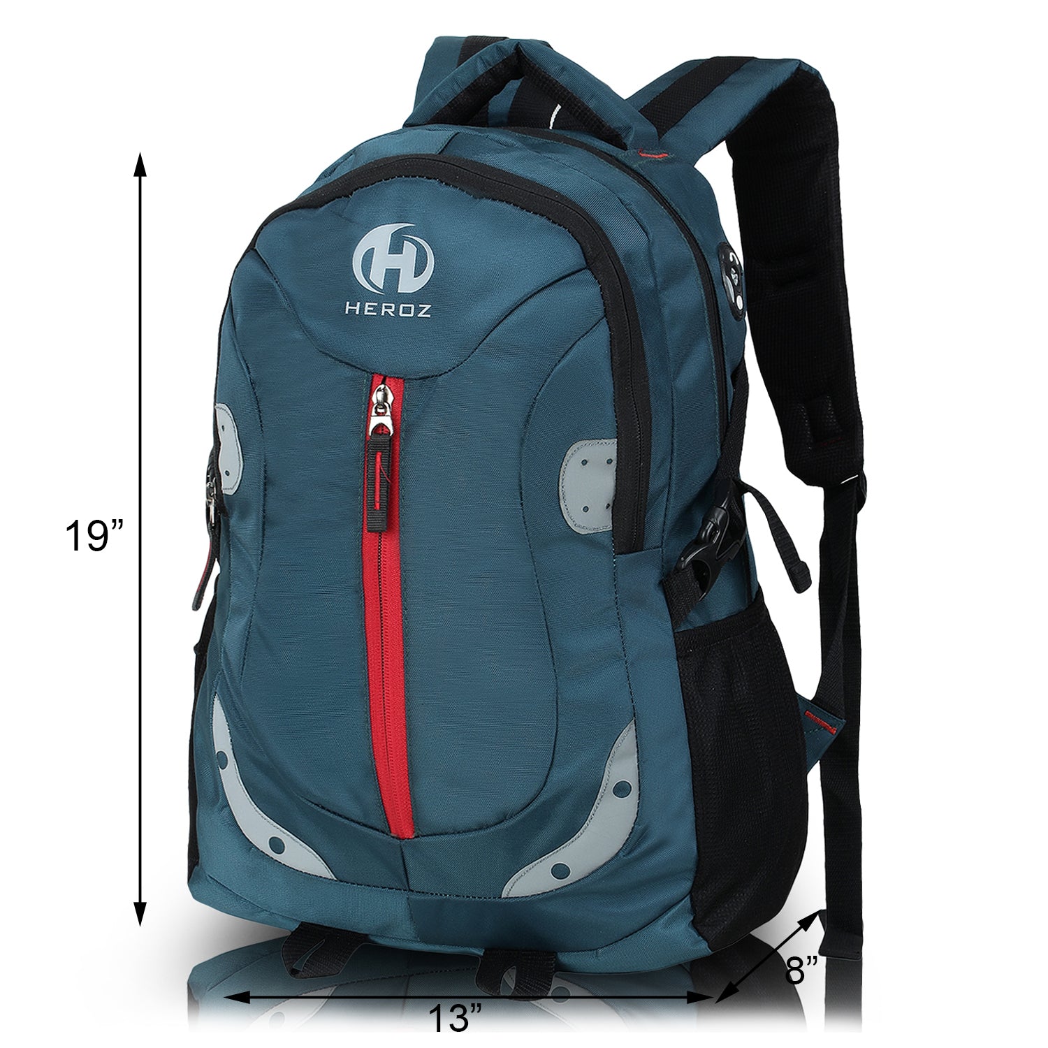 HEROZ Harbour Unisex Nylon 28 L Travel Laptop Backpack Water Resistant Slim Durable Fits Up to 15.6 Inch Laptop Notebook  (Airforce Blue) - HEROZ