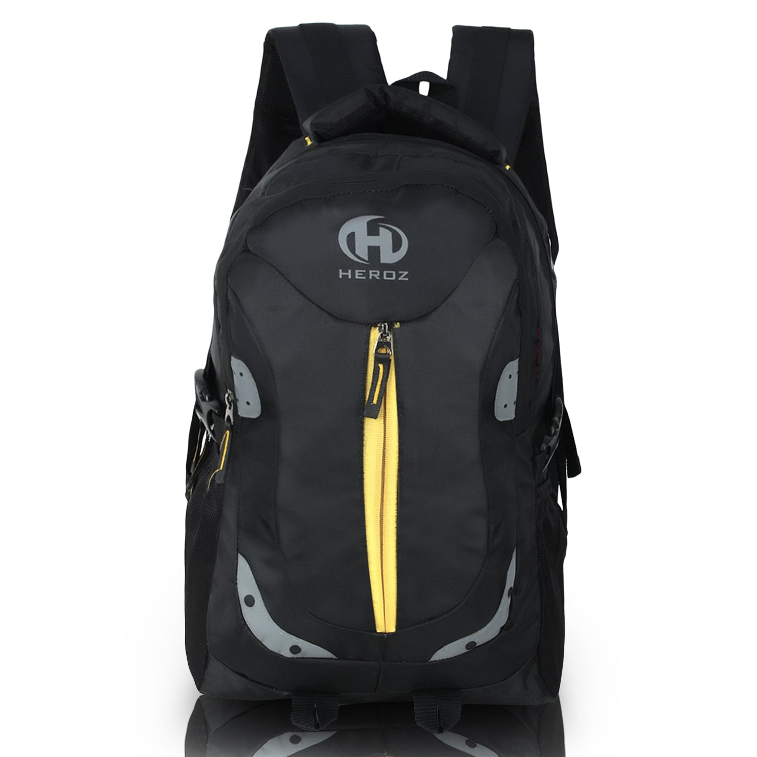 HEROZ Harbour Unisex Nylon 28 L Travel Laptop Backpack Water Resistant Slim Durable Fits Up to 15.6 Inch Laptop Notebook  (Black) - HEROZ