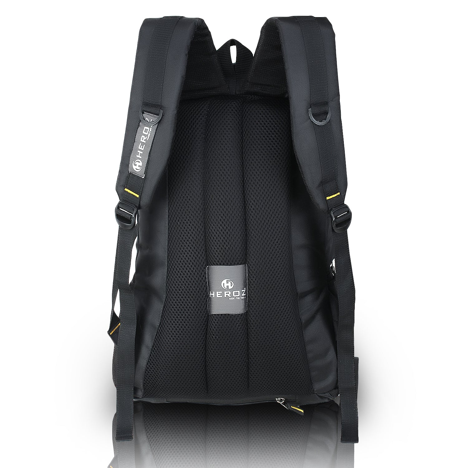 HEROZ Harbour Unisex Nylon 28 L Travel Laptop Backpack Water Resistant Slim Durable Fits Up to 15.6 Inch Laptop Notebook  (Black) - HEROZ