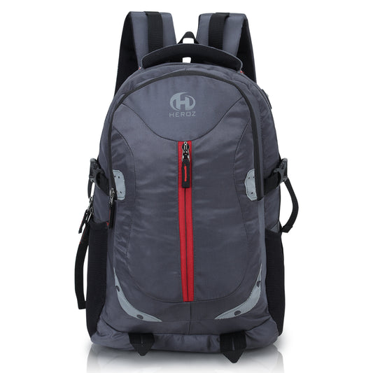 HEROZ Harbour Unisex Nylon 28 L Travel Laptop Backpack Water Resistant Slim Durable Fits Up to 15.6 Inch Laptop Notebook  (Grey) - HEROZ