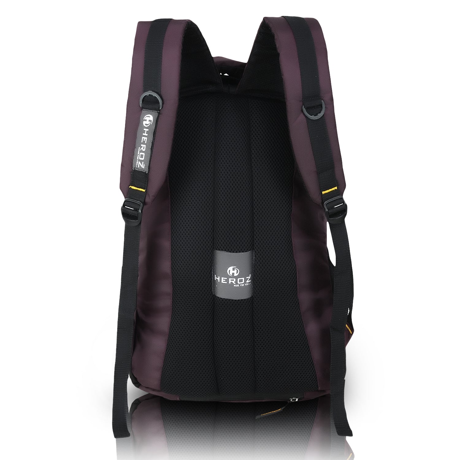 HEROZ Harbour Unisex Nylon 28 L Travel Laptop Backpack Water Resistant Slim Durable Fits Up to 15.6 Inch Laptop Notebook  ( Wine ) - HEROZ