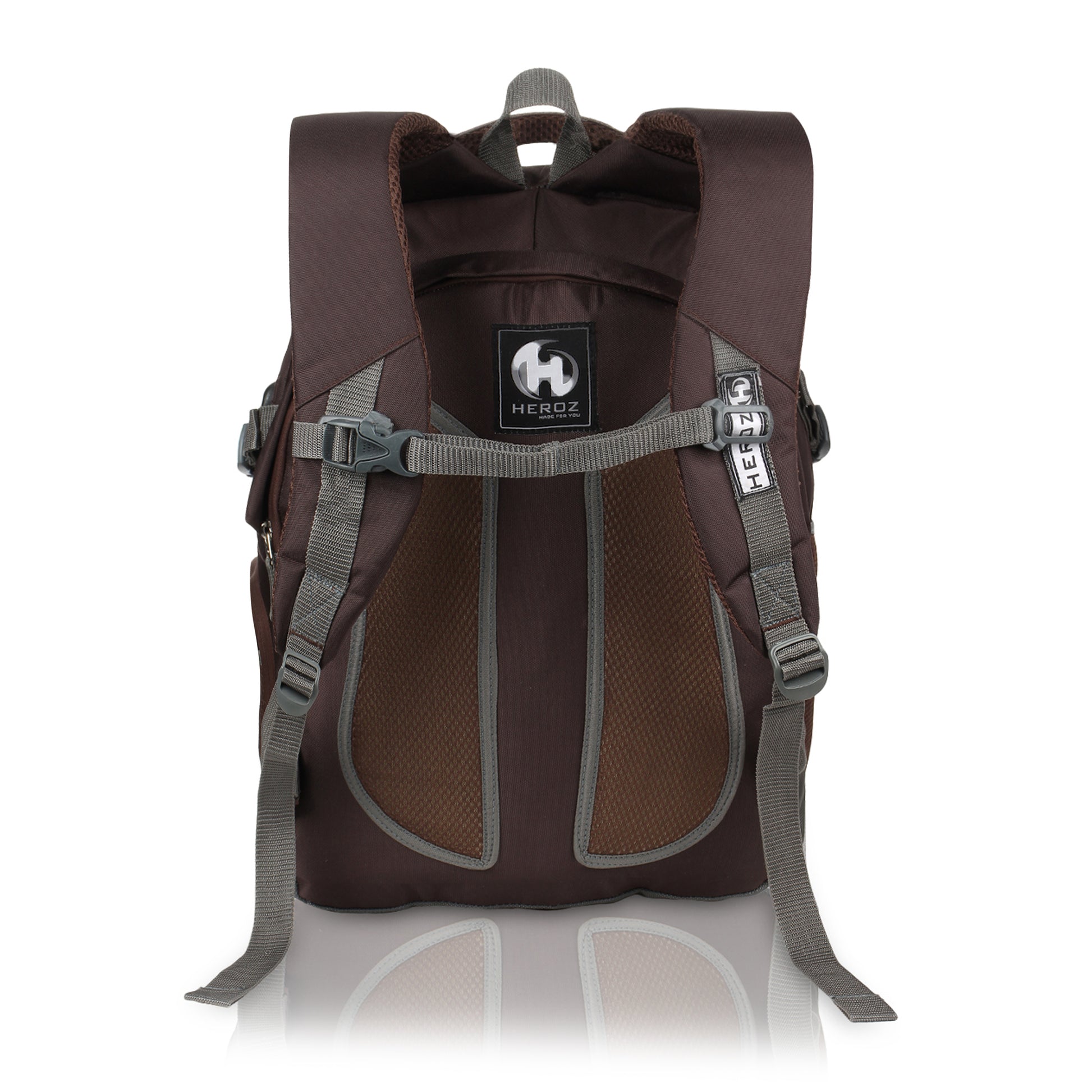 HEROZ Hybrid Laptop Backpack – Anti-Theft Business & Travel Backpack (15.6 Inch, Brown) - HEROZ