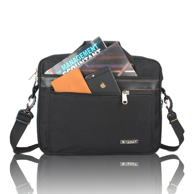 HEROZ Marquis 28L Laptop Messenger Bag (Black)
