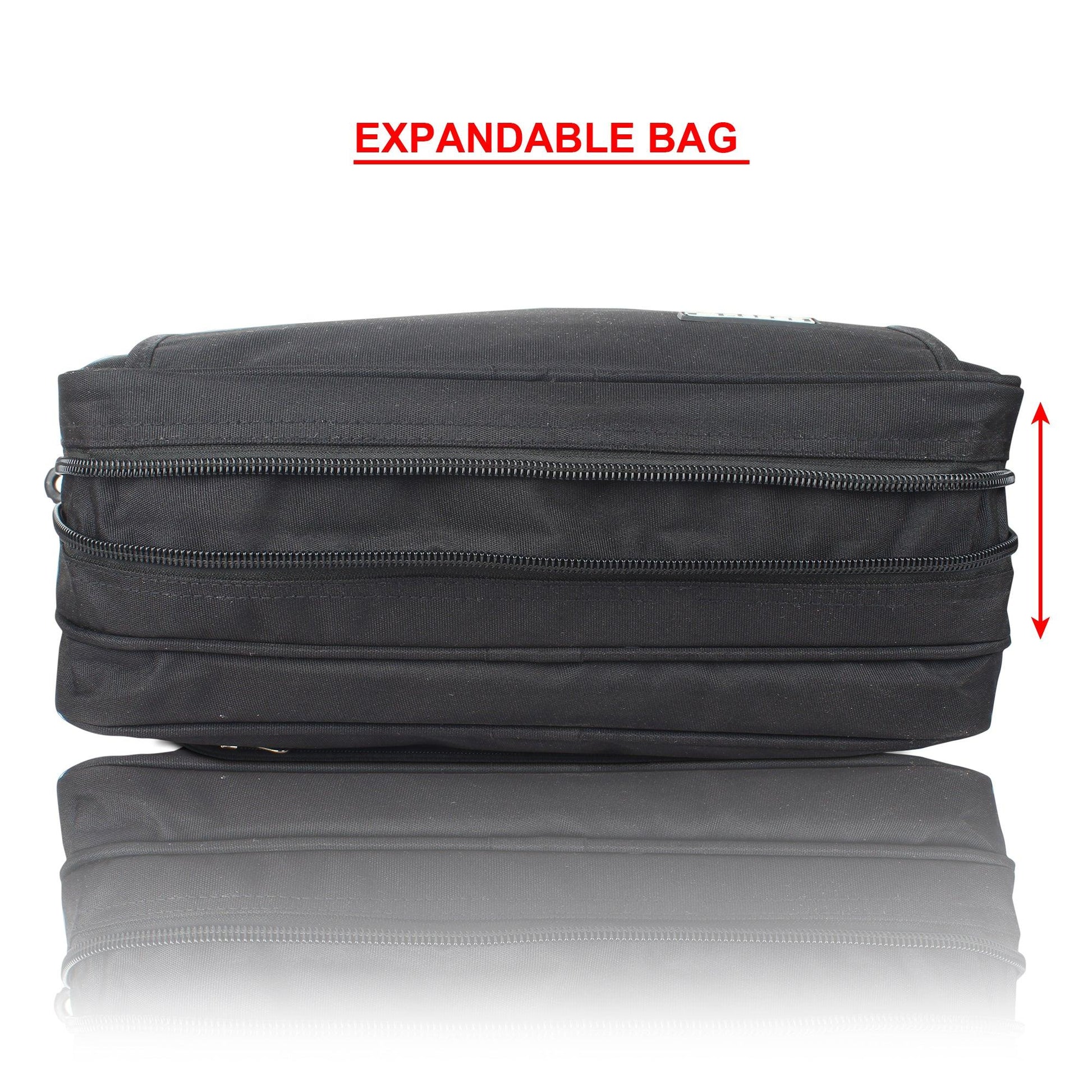 HEROZ Marquis 28-L Polyester Unisex Laptop Messenger Bag for Men & Women, Office & Business Use (Black) - HEROZ
