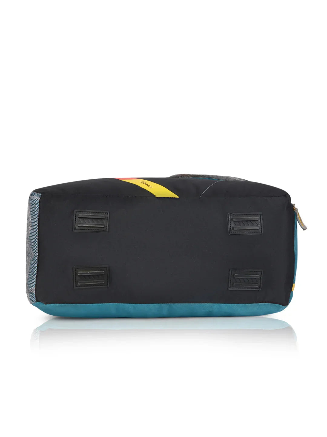 HEROZ Travel Duffel Bag for Men & Women | Lightweight Gym & Weekend Bag with Shoulder Strap | Durable Fabric & Spacious Storage (Black with Multicolor Accents) - HEROZ