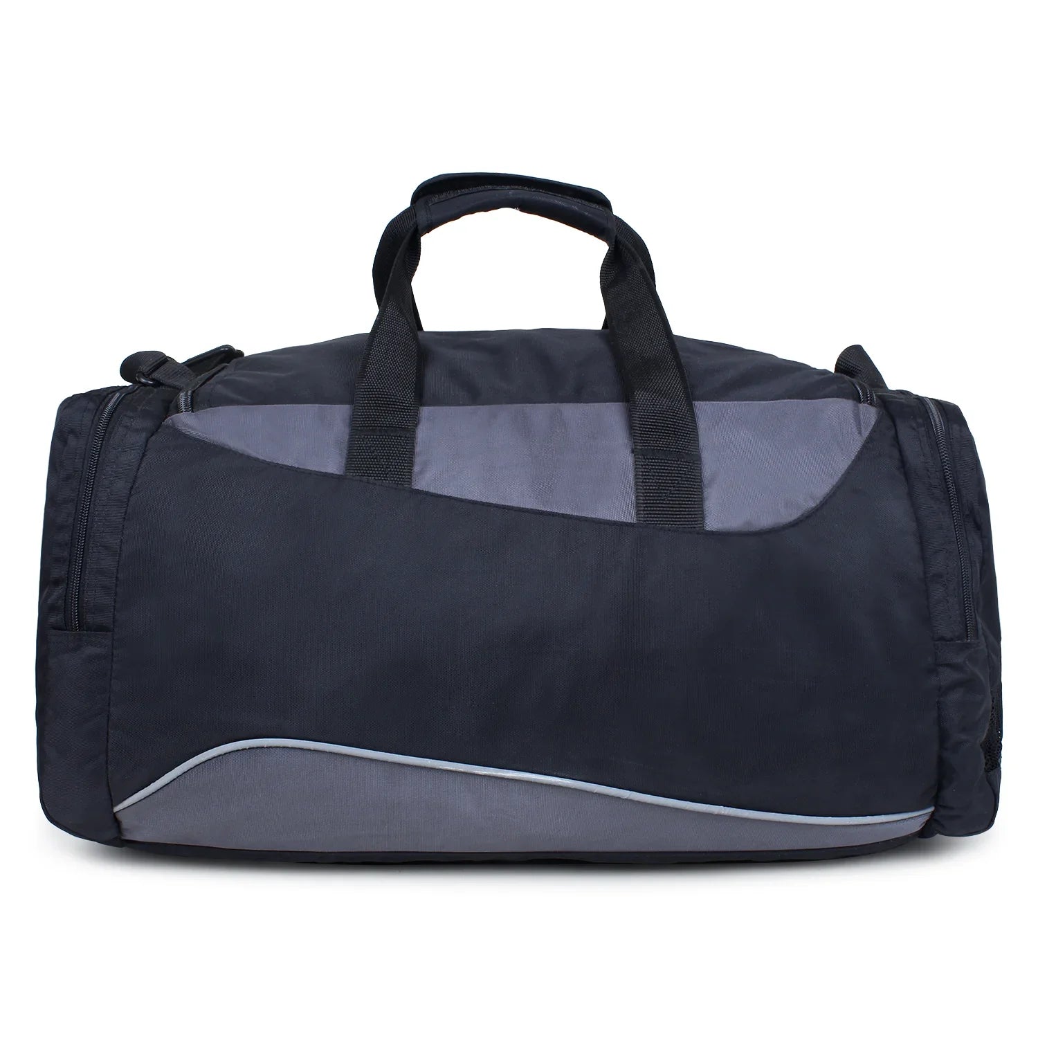Heroz Heron 55 cm Cabin Size Travel Duffel Bag for Men & Women, Sports & Gym Polyester Duffel (Black & Grey) - HEROZ