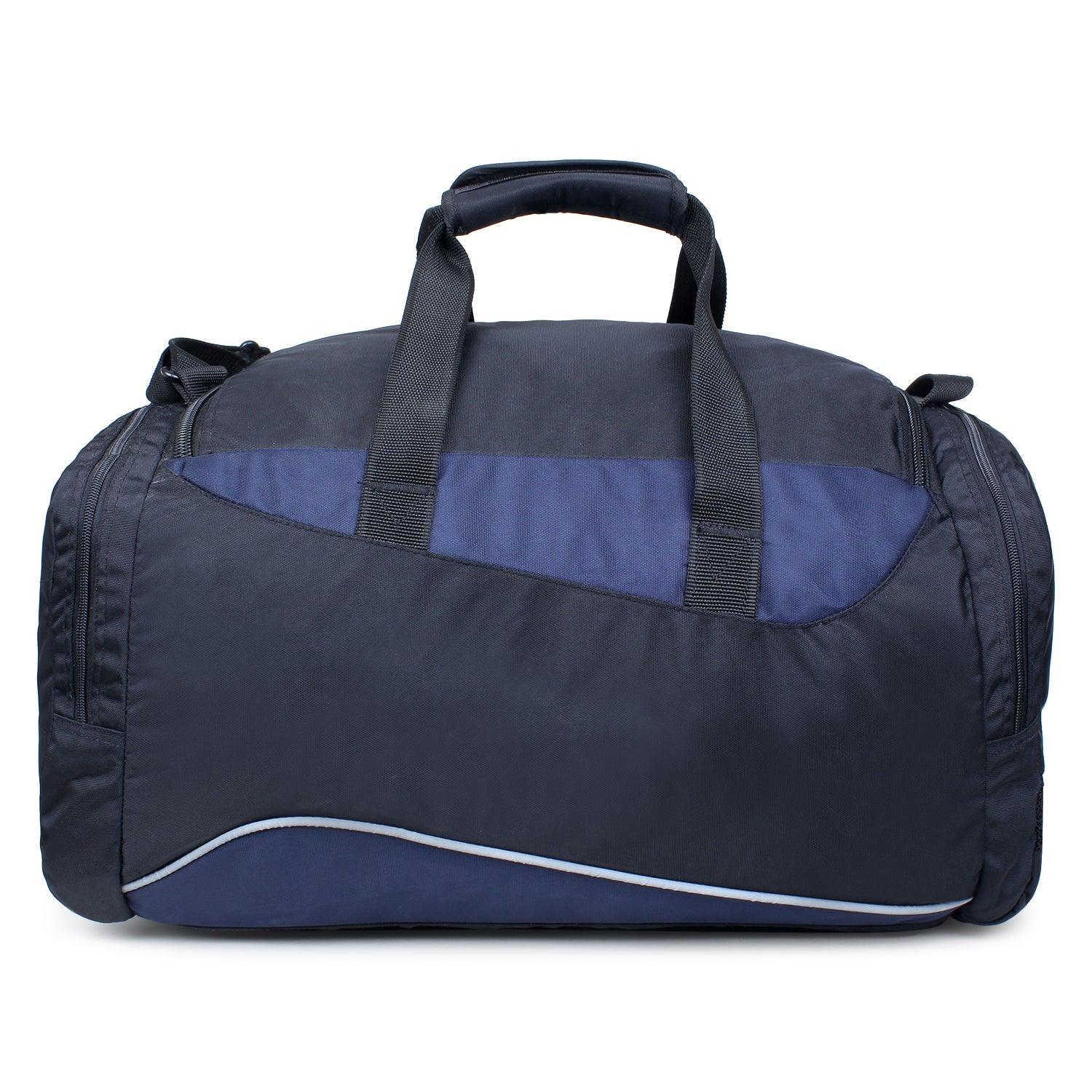 Heroz Heron Cabin Size Unisex Sports Polyster Travel Duffel 55 cms (Black & Navy Blue) - HEROZ