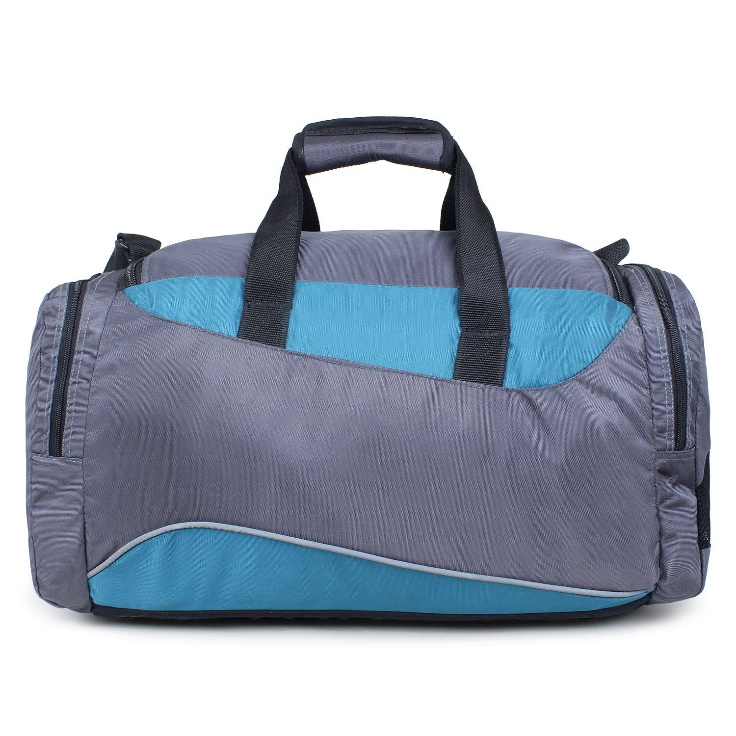 Heroz Heron Cabin Size Unisex Sports Polyster Travel Duffel 55 cms (Grey & Airforce Blue) - HEROZ