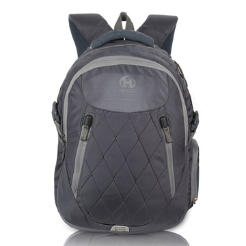 HEROZ Hybrid Laptop Backpack, Unisex Anti-Theft Travel Backpack, Business School Bookbag with USB Charging Port for Men & Women Fit for 15.6 Inches Laptop (Grey)