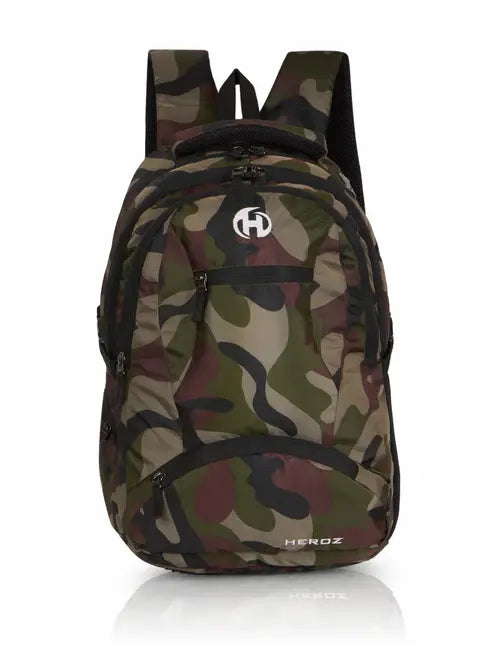 jungle camo laptop backpack for college office use