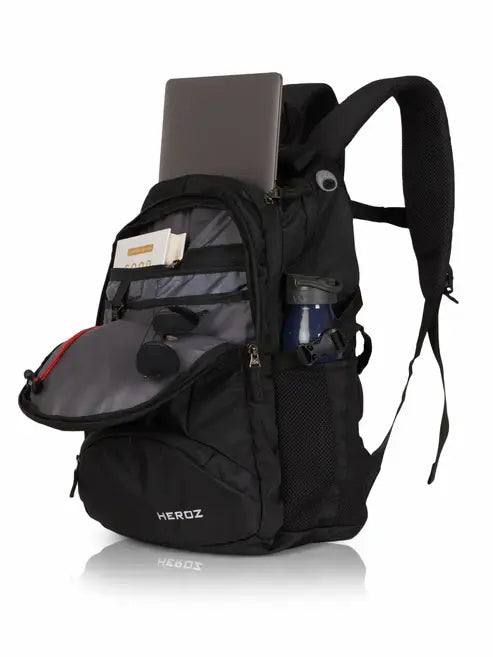 large laptop backpack 40L with rain cover and organizer
