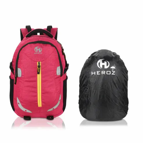 pink laptop backpack 28L water resistant slim office bag