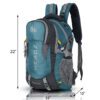 HEROZ Hammer Unisex Nylon 45 L Travel Laptop Backpack Water Resistant Slim Durable Fits Up to 17.3 Inch Laptop Notebook (Grey & A.Blue 212)