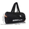 Heroz Young 26 Liters Soft Gym Bag Water Resistant with Shoe compartment Yoga Swimming Bags - (Black & Orange