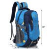 HEROZ Hammer Unisex Nylon 45 L Travel Laptop Backpack Water Resistant Slim Durable Fits Up to 17.3 Inch Laptop Notebook(Navy Blue & Sky Blue)