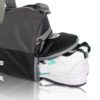 Heroz Young 26 Liters Soft Gym Bag Water Resistant with Shoe compartment Yoga Swimming Bags - Black and Grey