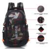 HEROZ Hammer Unisex Nylon 35 L Travel Laptop Backpack Water Resistant Slim Durable Fits Up to 17.3 Inch Laptop Notebook (Black & Jungle)…