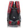 HEROZ Hacker 50 litres Nylon Travel Laptop Backpack Water Resistant Slim Durable Computer Book Bag Tracking Fits Up to 17.3-inch Laptop (058- All) (Grey & Red)…