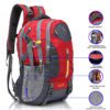 HEROZ Hacker 50 litres Nylon Travel Laptop Backpack Water Resistant Slim Durable Computer Book Bag Tracking Fits Up to 17.3-inch Laptop (058- All) (Grey & Red)…