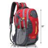 HEROZ Hacker 50 litres Nylon Travel Laptop Backpack Water Resistant Slim Durable Computer Book Bag Tracking Fits Up to 17.3-inch Laptop (058- All) (Grey & Red)…