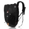 HEROZ Hammer Unisex Nylon 35 L Travel Laptop Backpack Water Resistant Slim Durable Fits Up to 17.3 Inch Laptop Notebook (Black)…