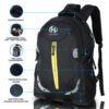 HEROZ Harbour Unisex Nylon 28 L Travel Laptop Backpack Water Resistant Slim Durable Fits Up to 17.3 Inch Laptop Notebook (153-ALL) (Black)…