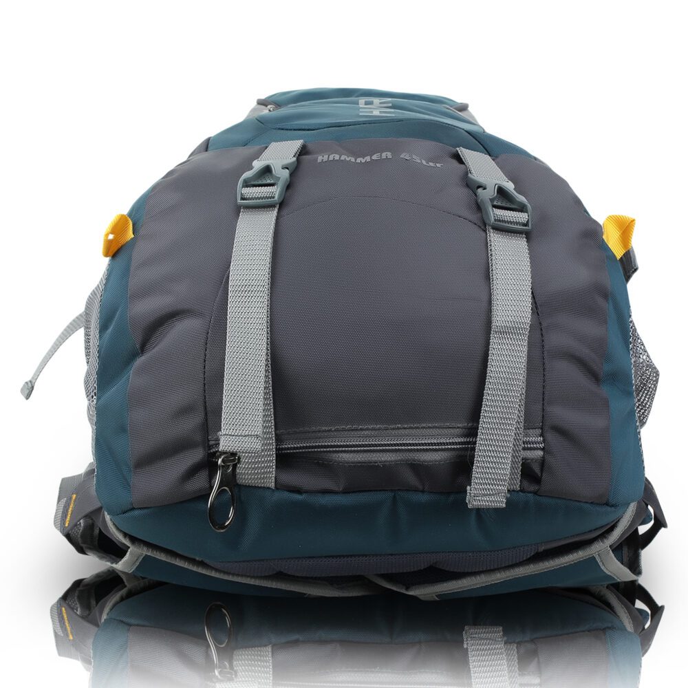 New HEROZ Hammer Unisex Nylon 45 L Travel Laptop Backpack Water Resistant Slim Durable Fits Up to 17.3 Inch Laptop Notebook (All) (Grey & A. Blue 1000)…