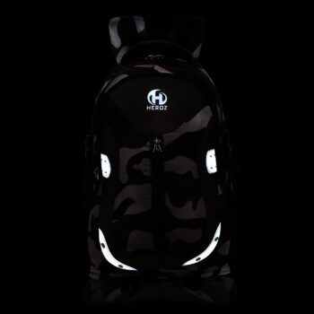 HEROZ Harbour 28ltrs Water Resistant Executive Backpack Bag Fits Up to 15.6 Inch Laptop Travel/Office/Tracking/Collage/Men Women Boys with rain Cover Light Weight (153) (Mehdi Jubgle)…