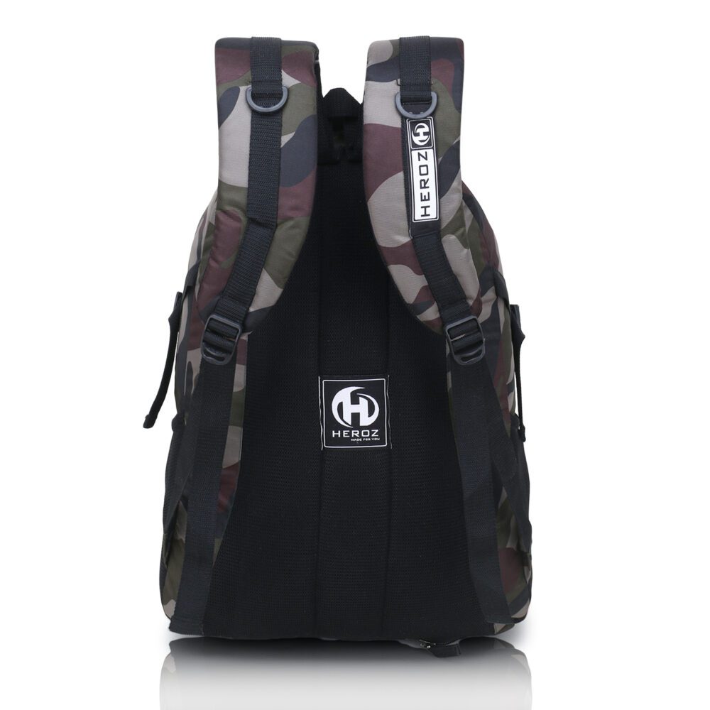 HEROZ Harbour 28ltrs Water Resistant Executive Backpack Bag Fits Up to 15.6 Inch Laptop Travel/Office/Tracking/Collage/Men Women Boys with rain Cover Light Weight (153) (Mehdi Jubgle)…