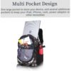 HEROZ Harbour 28ltrs Water Resistant Executive Backpack Bag Fits Up to 15.6 Inch Laptop Travel/Office/Tracking/Collage/Men Women Boys with rain Cover Light Weight (153) (Mehdi Jubgle)…