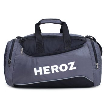 Heroz Heron Cabin Size Unisex Sports Polyster Travel Duffel 55 cms All (Grey @ Black)…