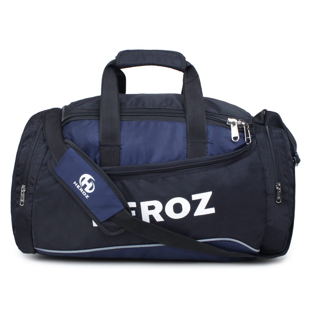 Heroz Heron Cabin Size Unisex Sports Polyster Travel Duffel 55 cms All (Grey @ Navy Blue)…