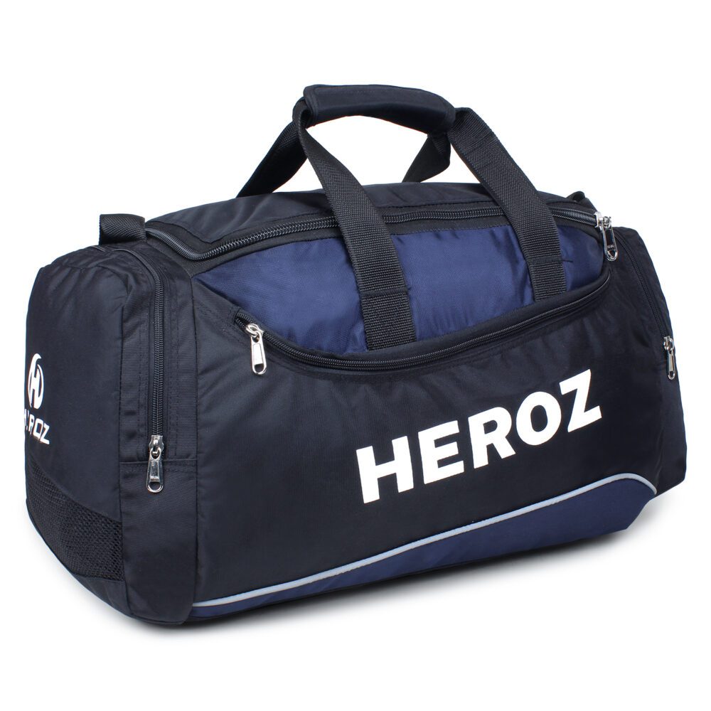 Heroz Heron Cabin Size Unisex Sports Polyster Travel Duffel 55 cms All (Grey @ Navy Blue)…