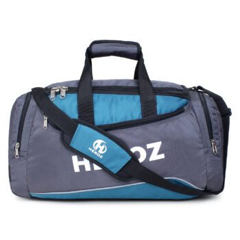 Heroz Heron Cabin Size Unisex Sports Polyster Travel Duffel 55 cms All (Grey @ Airforce Blue)…