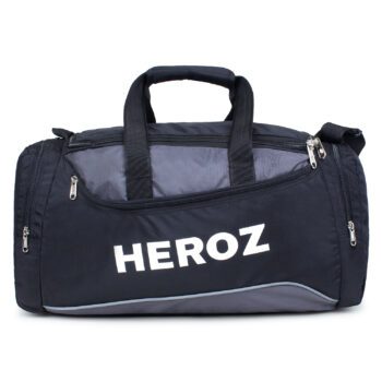Heroz Heron Cabin Size Unisex Sports Polyster Travel Duffel 55 cms All (Black @ Grey)…