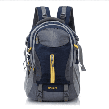 HEROZ Hacker 50 liters Nylon Travel Laptop Backpack Water Resistant Slim Durable Computer Book Bag Tracking Fits Up to 17.3-inch Laptop (058- ALL) (Navy Blue)…